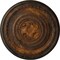 Ekena Millwork Pearl Ceiling Medallion (Fits Canopies up to 1 7/8"), Hand-Painted Rust, 26 1/4"OD x 1 1/2"P CM26PERUS - alternate 1